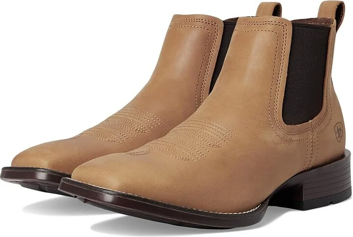 Ariat Booker Ultra Western Boots Men's Shoes Charro Tan : 7 D - Medium, Leather