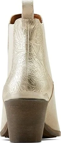 Ariat Bradley Western Boots Women's Shoes Cloud White Suede : 6.5 B - Medium, Leather - Image 4