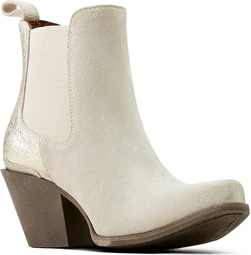 Ariat Bradley Western Boots Women's Shoes Cloud White Suede : 6.5 B - Medium, Leather - Image 6