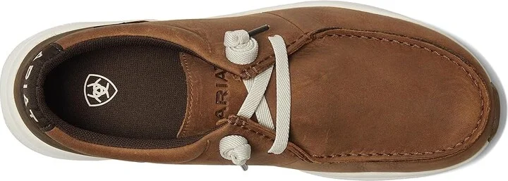 Ariat Buckeye Waterproof Shoes Men's Work Lace-up Boots Sunset Wheat/Dark Coffee : 8 D - Medium, Leather - Image 2