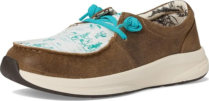 Ariat Buckeye Women's Shoes Honey Bear/Turquoise Westbound : 8.5 B - Medium, Leather - Image 5