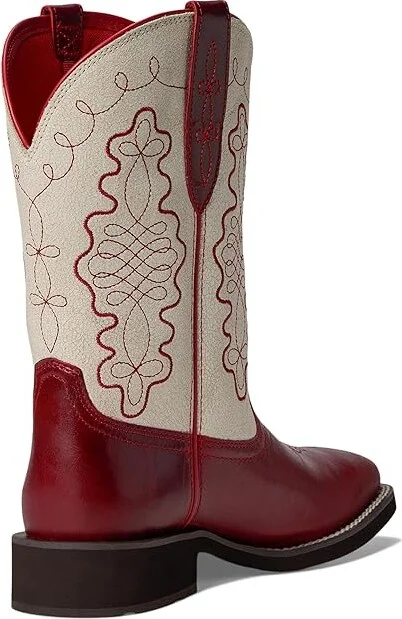 Ariat Callie Western Women's Boots Cowboy Women's Boots Cherry Red : 9 B - Medium, Leather - Image 4