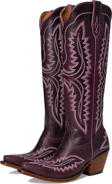 Ariat Casanova Western Boots Women's Shoes Deep Amethyst : 7.5 B - Medium, Leather