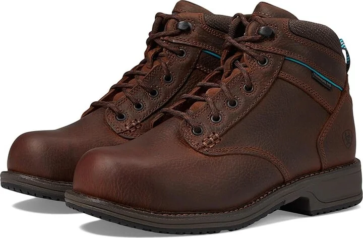 Ariat Casual Work Mid Lace SD CT Women's Work Boots Nutty Brown : 6 B - Medium, Leather