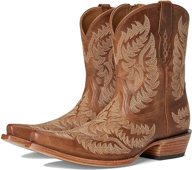 Ariat Cate Western Boots Women's Boots Shades Of Grain : 6 B - Medium, Leather