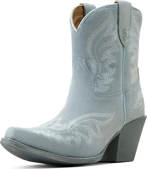 Ariat Chandler Western Boots Women's Shoes Baby Blue Jean Suede : 5.5 B - Medium, Leather - Image 7