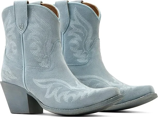 Ariat Chandler Western Boots Women's Shoes Baby Blue Jean Suede : 5.5 B - Medium, Leather