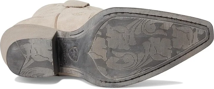 Ariat Chandler Western Boots Women's Shoes Cloud White Suede : 5.5 B - Medium, Leather - Image 3