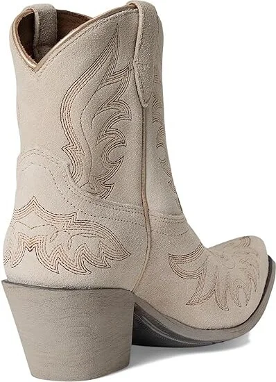 Ariat Chandler Western Boots Women's Shoes Cloud White Suede : 5.5 B - Medium, Leather - Image 4
