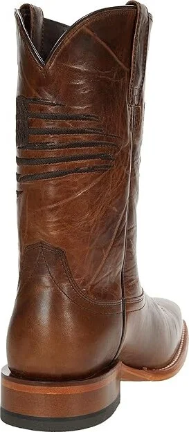 Ariat Circuit Patriot Cowboy Boots Bar Top Brown : 7 EE - Wide, Leather - Image 4