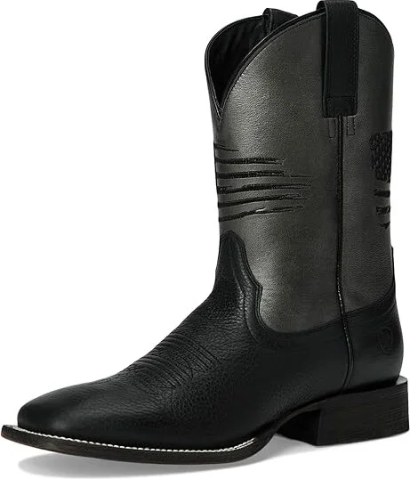 Ariat Circuit Patriot Cowboy Boots Black Night : 10.5 M, Leather - Image 5