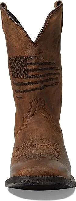 Ariat Circuit Patriot Cowboy Boots Weathered Tan : 8 D - Medium, Leather - Image 3