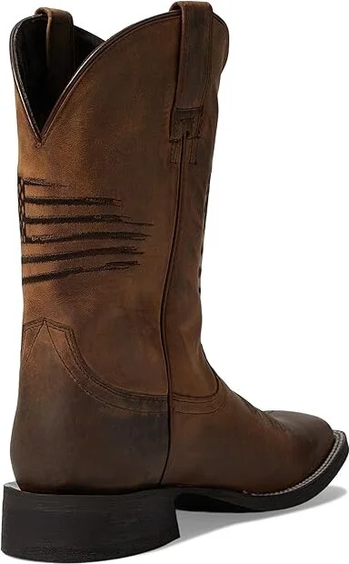 Ariat Circuit Patriot Cowboy Boots Weathered Tan : 8 D - Medium, Leather - Image 5