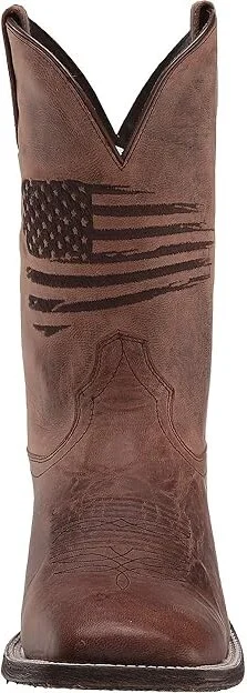 Ariat Circuit Patriot Cowboy Boots Weathered Tan : 8 D - Medium, Leather - Image 6