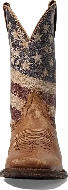 Ariat Circuit Proud Cowboy Boots Naturally Distressed Brown/Distressed Flag : 9 D - Medium, Leather - Image 3
