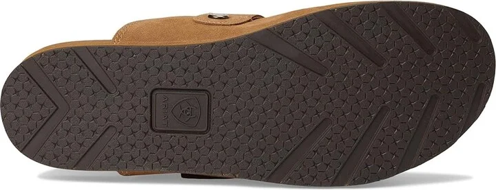 Ariat Country Mule Women's Flat Shoes Caramel Suede : 7 B - Medium, Leather/Rubber/Vinyl - Image 3