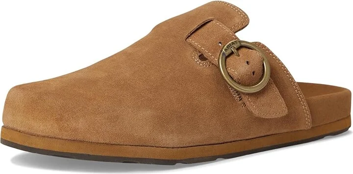 Ariat Country Mule Women's Flat Shoes Caramel Suede : 7 B - Medium, Leather/Rubber/Vinyl - Image 5