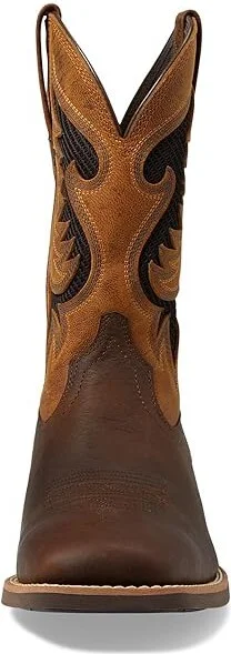 Ariat Cowpuncher VentTEK Western Boots Men's Shoes Dark Brown/Golden Mustard : 8.5 D - Medium, Leather - Image 2