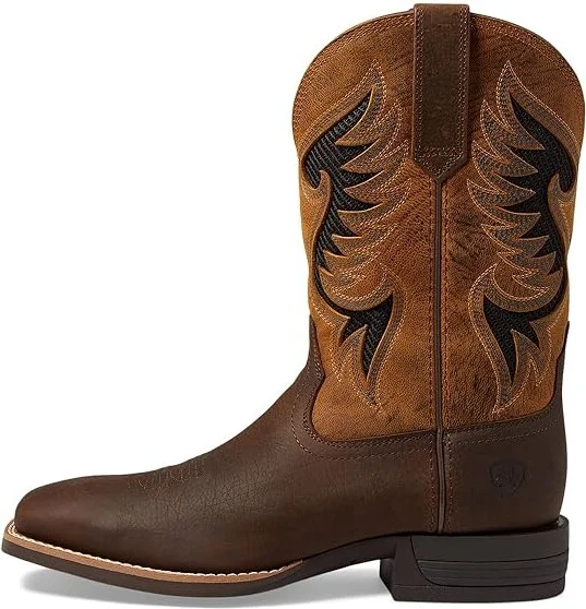 Ariat Cowpuncher VentTEK Western Boots Men's Shoes Dark Brown/Golden Mustard : 8.5 D - Medium, Leather - Image 5