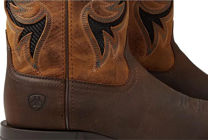 Ariat Cowpuncher VentTEK Western Boots Men's Shoes Dark Brown/Golden Mustard : 8.5 D - Medium, Leather - Image 6