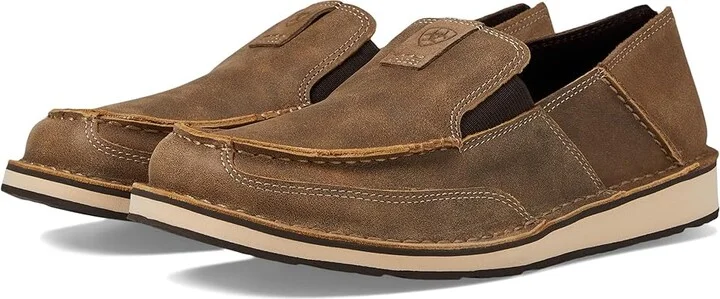 Ariat Cruiser Men's Slip on Shoes Brown Bomber/Relaxed Bark : 7.5 D - Medium, Leather
