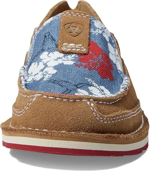 Ariat Cruiser Western Aloha Women's Shoes Walnut/Red White Blue Pareau Print : 6 B - Medium, Leather/Textile - Image 5