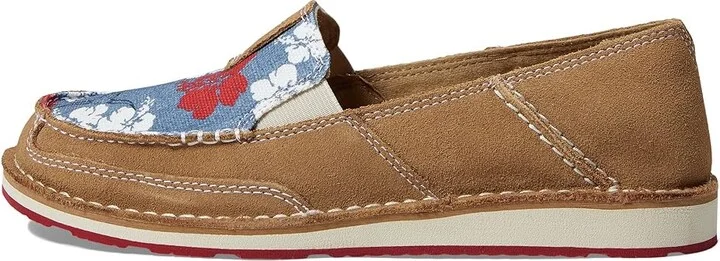 Ariat Cruiser Western Aloha Women's Shoes Walnut/Red White Blue Pareau Print : 6 B - Medium, Leather/Textile - Image 6