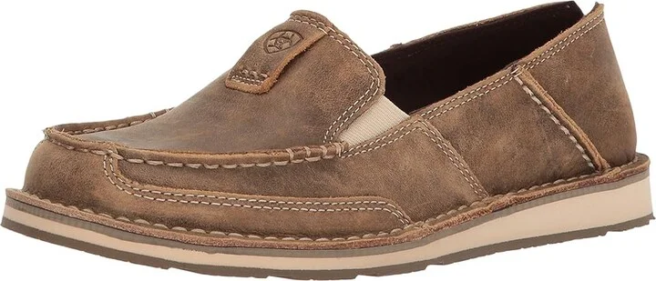 Ariat Cruiser Women's Slip on Shoes Brown Bomber : 6 B - Medium, Leather/Suede/Textile - Image 2