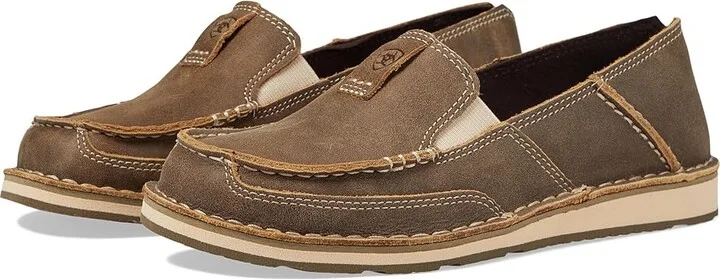 Ariat Cruiser Women's Slip on Shoes Brown Bomber : 6 B - Medium, Leather/Suede/Textile