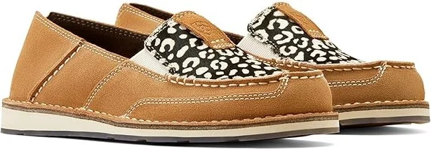 Ariat Cruiser Women's Slip on Shoes Dark Tan Suede : 5.5 B - Medium, Leather/Suede/Textile