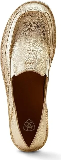 Ariat Cruiser Women's Slip on Shoes Pearl Floral Emboss : 5.5 B - Medium, Leather/Suede/Textile - Image 2