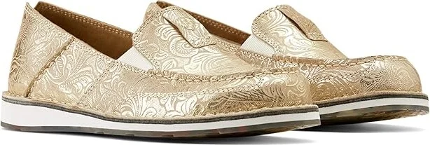 Ariat Cruiser Women's Slip on Shoes Pearl Floral Emboss : 5.5 B - Medium, Leather/Suede/Textile