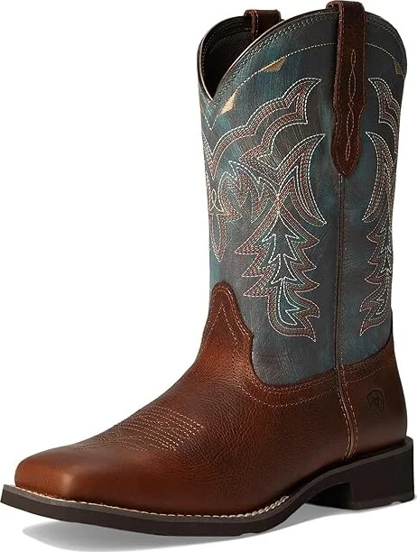 Ariat Delilah Cowboy Women's Boots Spiced Cider/Teal River : 5.5 B - Medium, Leather - Image 5