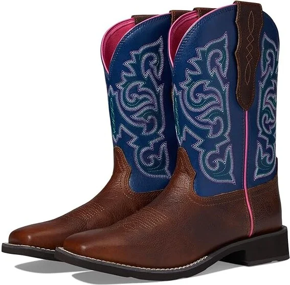 Ariat Delilah StretchFit Western Boot Women's Shoes Dark Cottage : 5.5 B - Medium, Leather