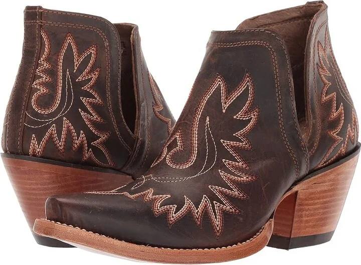 Ariat Dixon Cowboy Women's Boots Weathered Brown : 5.5 B - Medium, Leather