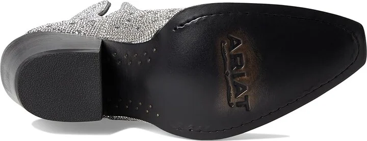 Ariat Dixon Glitz Women's Bootsie Cowboy Women's Boots Silver Sparkle : 8.5 B - Medium, Leather - Image 3