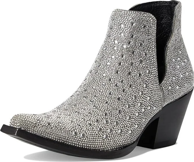 Ariat Dixon Glitz Women's Bootsie Cowboy Women's Boots Silver Sparkle : 8.5 B - Medium, Leather - Image 5