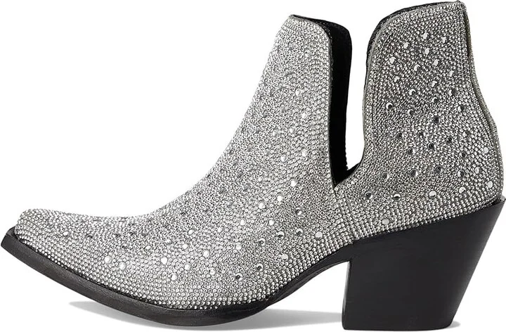 Ariat Dixon Glitz Women's Bootsie Cowboy Women's Boots Silver Sparkle : 8.5 B - Medium, Leather - Image 6