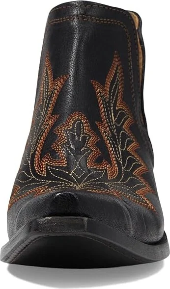 Ariat Dixon Low Heel Western Boot Women's Shoes Bohemian Black : 5.5 B - Medium, Leather - Image 2