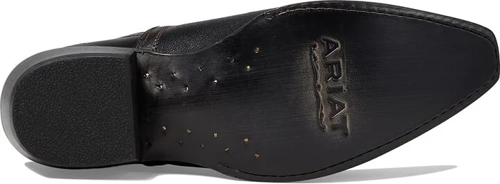 Ariat Dixon Low Heel Western Boot Women's Shoes Bohemian Black : 5.5 B - Medium, Leather - Image 3