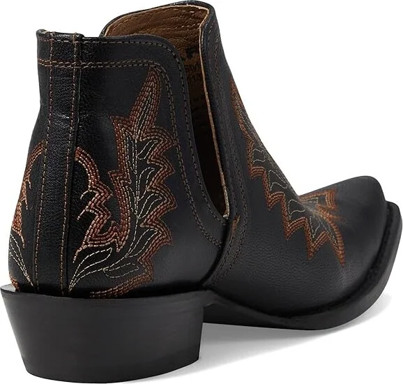 Ariat Dixon Low Heel Western Boot Women's Shoes Bohemian Black : 5.5 B - Medium, Leather - Image 4