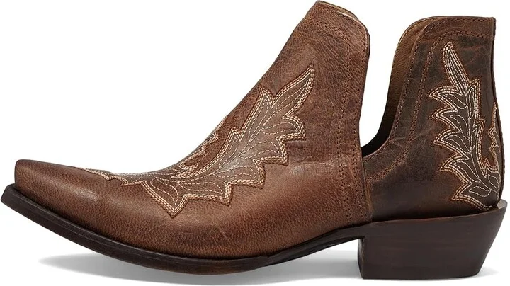 Ariat Dixon Low Heel Western Boot Women's Shoes Rhino Tan : 5.5 B - Medium, Leather - Image 5