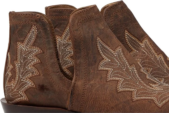 Ariat Dixon Low Heel Western Boot Women's Shoes Rhino Tan : 5.5 B - Medium, Leather - Image 6