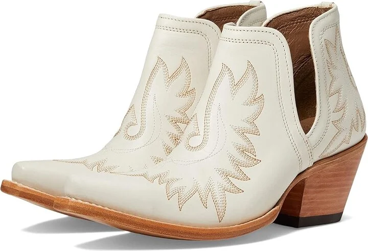 Ariat Dixon Western Boots Women's Shoes Blanco : 6 B - Medium, Leather
