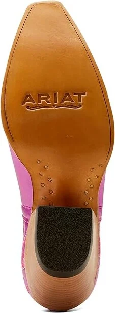 Ariat Dixon Western Boots Women's Shoes Electric Raspberry : 5.5 B - Medium, Leather - Image 2