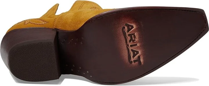 Ariat Dixon Western Boots Women's Shoes Gilded Suede : 6 B - Medium, Leather - Image 3