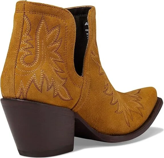 Ariat Dixon Western Boots Women's Shoes Gilded Suede : 6 B - Medium, Leather - Image 4