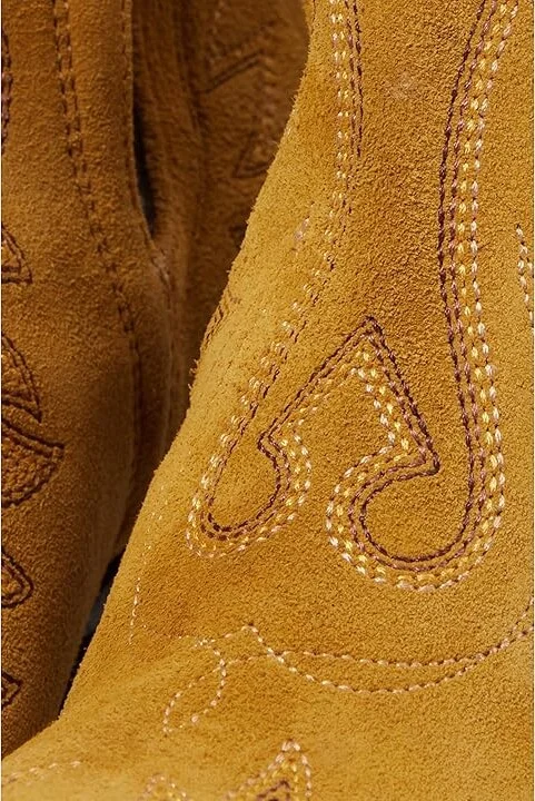 Ariat Dixon Western Boots Women's Shoes Gilded Suede : 6 B - Medium, Leather - Image 5