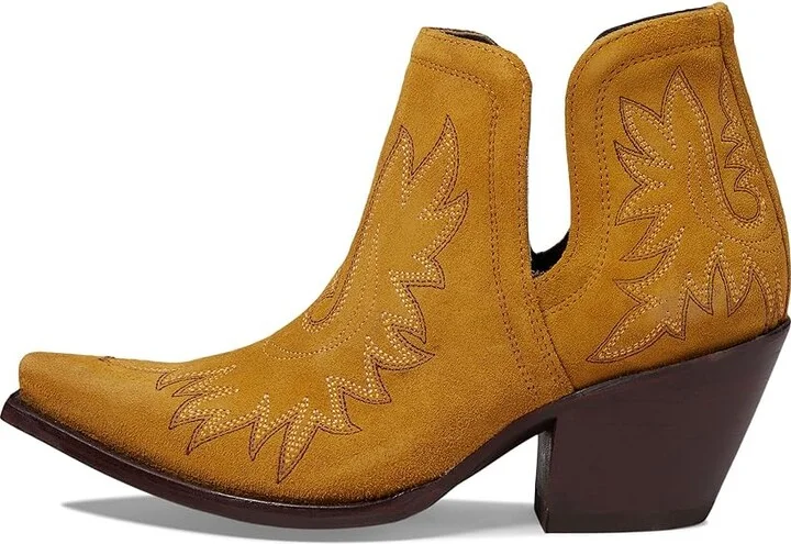 Ariat Dixon Western Boots Women's Shoes Gilded Suede : 6 B - Medium, Leather - Image 6