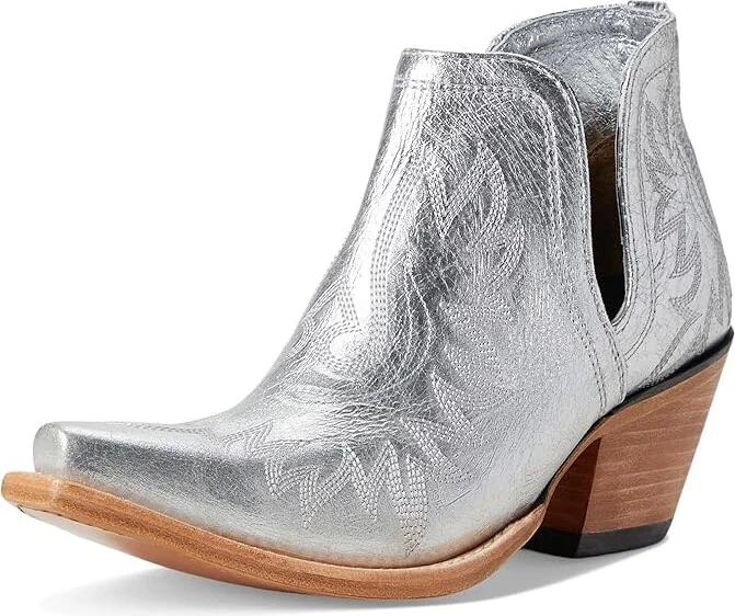 Ariat Dixon Women's Bootsie Cowboy Women's Boots Silver Shine : 5.5 B - Medium, Leather - Image 5